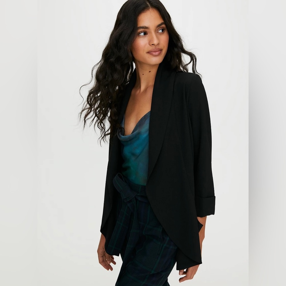 Aritzia Wilfred Chevalier Black Blazer Jacket Size: 00